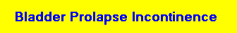 Bladder Prolapse Incontinence 