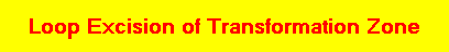Loop Excision of Transformation Zone