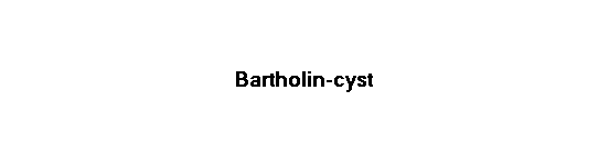 Bartholin-cyst