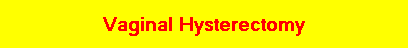 Vaginal Hysterectomy