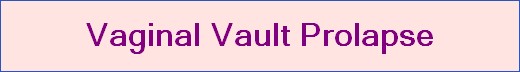 Vaginal Vault Prolapse