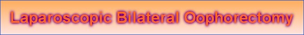 Laparoscopic Bilateral Oophorectomy